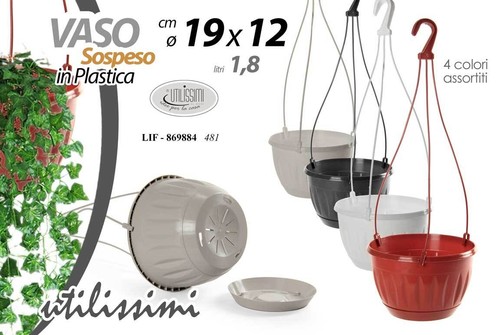Vaso pianta sospeso fiori - pianta,