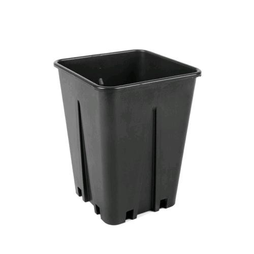 Vaso quadrato con costolatura - vaso,