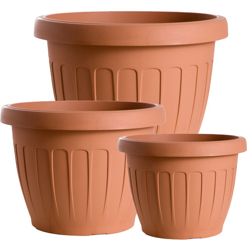 Vaso terra rotondo per piante - vaso,