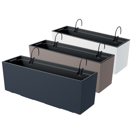 Vaso rettangolare urbi case - case, w